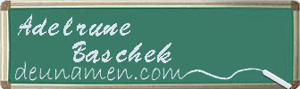 Adelrune Baschek Visitenkarte